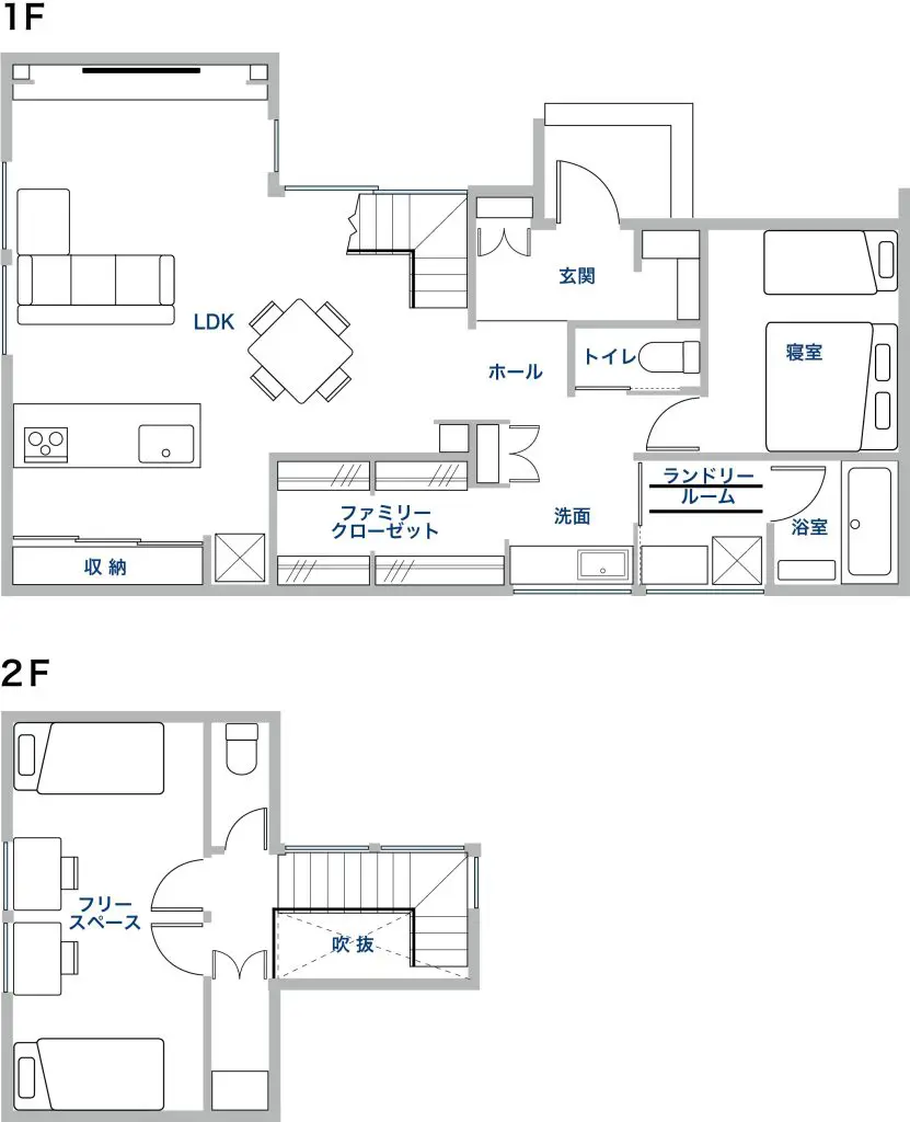 二階建て平屋とは｜二階建て平屋の間取り実例、メリット・デメリットを紹介