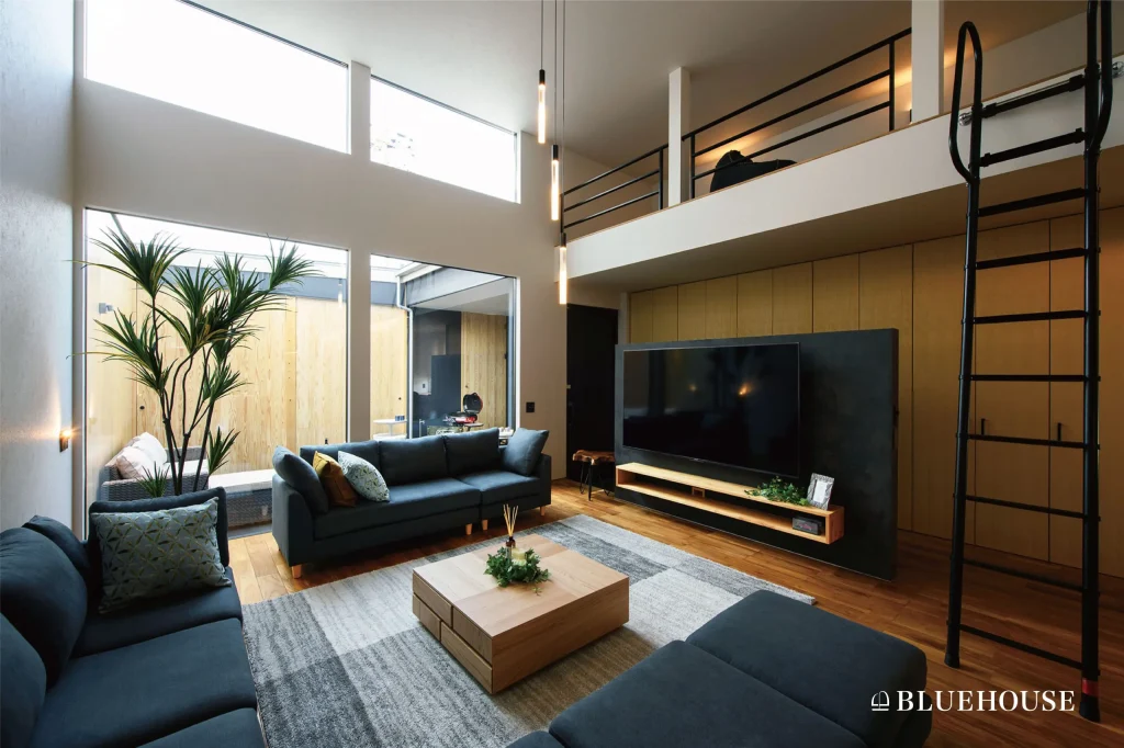 ライフリゾートを感じる中庭がある平屋